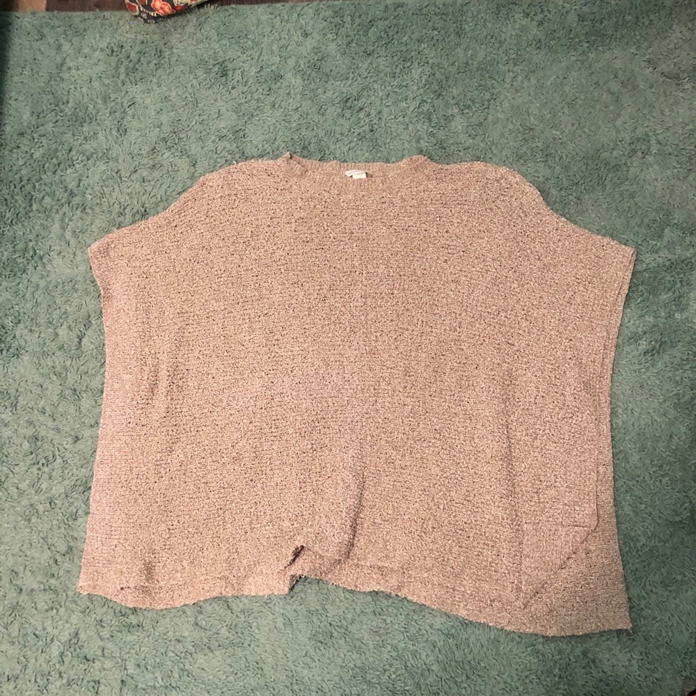 Knitted pancho